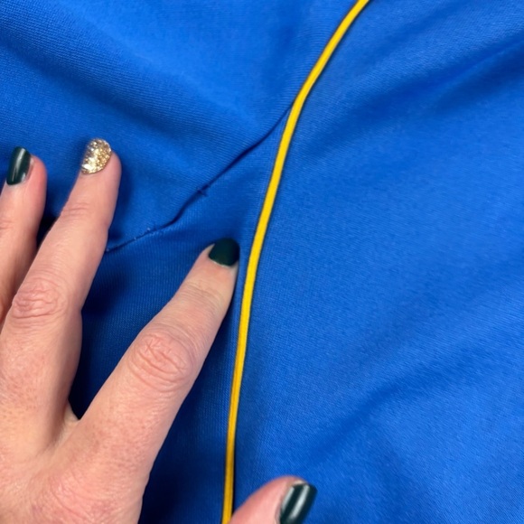 NIKE Mens Vintage Blue/Yellow Track Jacket size: Large - Picture 4 of 8